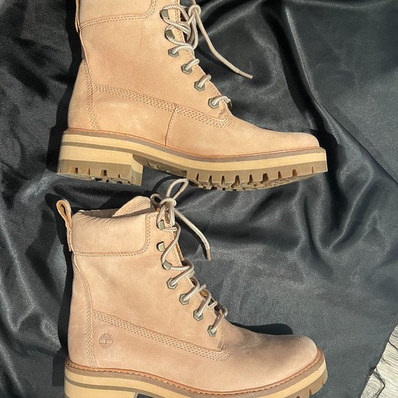 Timberland boot natural like beige size 9 like new - Picture 9 of 9